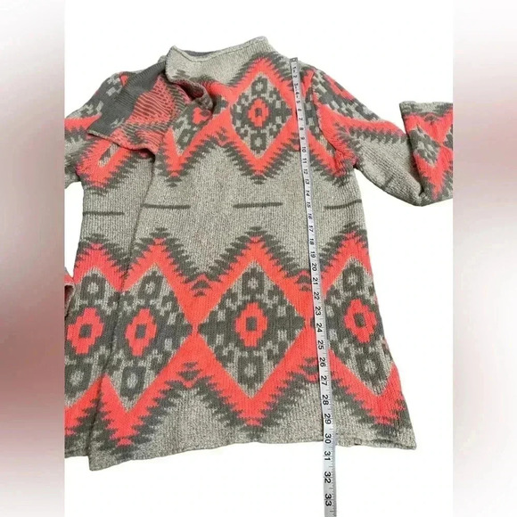 Hit List Los Angeles Western Tribal Aztec Open Cardigan Sweater Women’s Size XL - Picture 7 of 11